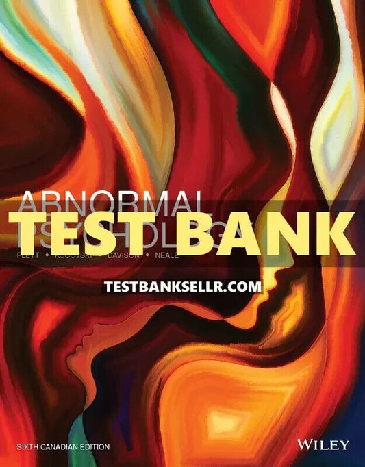 Test Bank for Abnormal Psychology 3rd Edition Flett