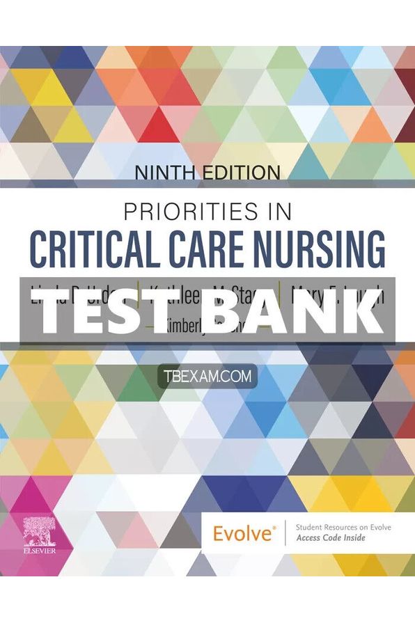 Test Bank for Priorities in Critical Care Nursing 9th Edition Urden